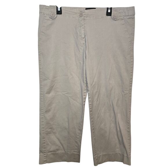 The Limited Pants - The Limited Cassidy Fit Khaki Capri Pants Womens Size 8